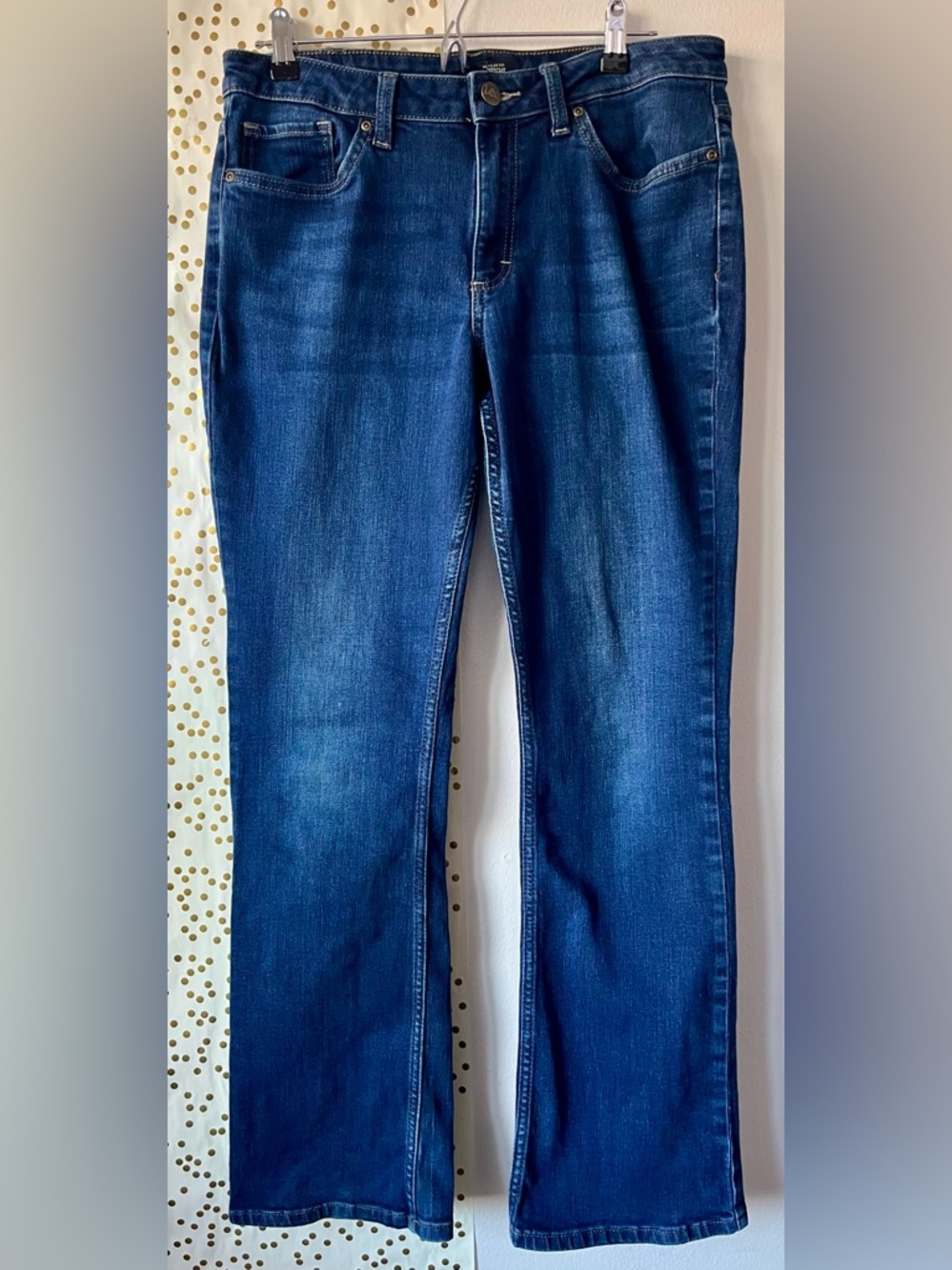 Lee Women's Dark Blue Bootcut MidRise Jeans size 12